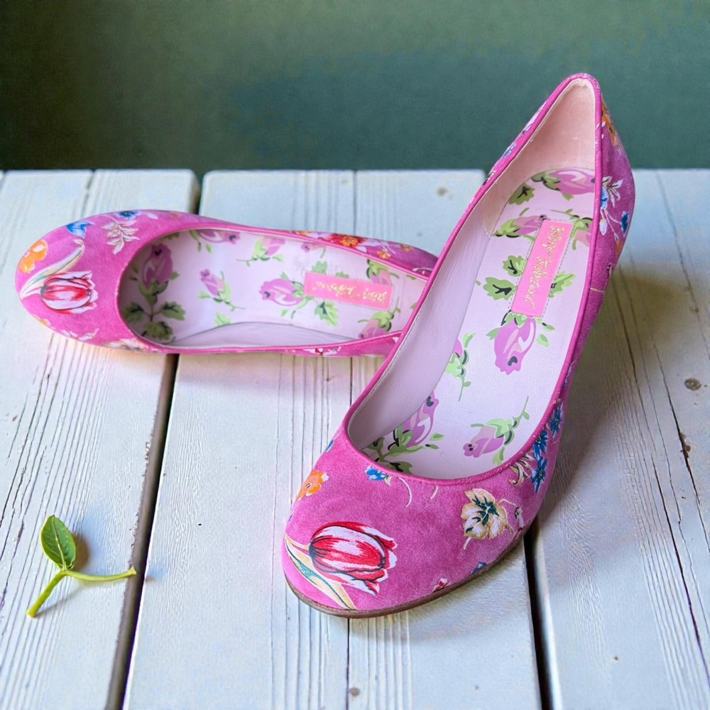 Betsy Johnson Garden Party Pumps size 7.5 - Picture 13 of 13
